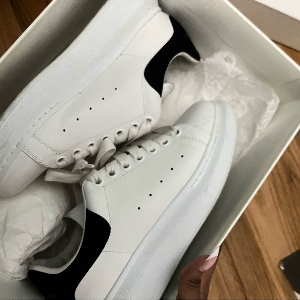 Alexander McQueen White and Black Women's Sneakers